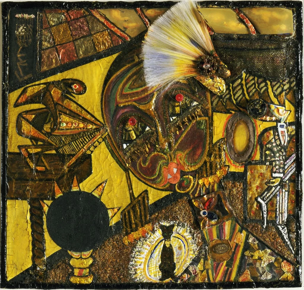 Untitled, by Baroness Elsa von Freytag-Loringhoven, oil, 1924