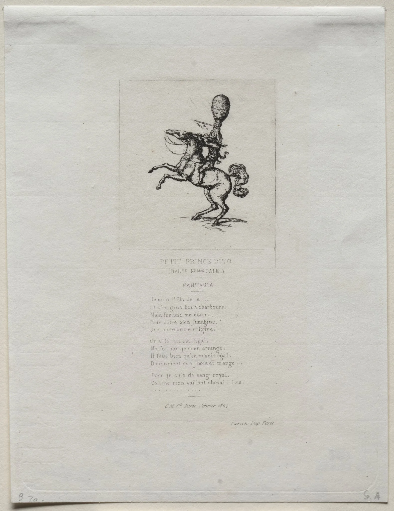 Little Prince Dito, by Charles Meryon, 1864