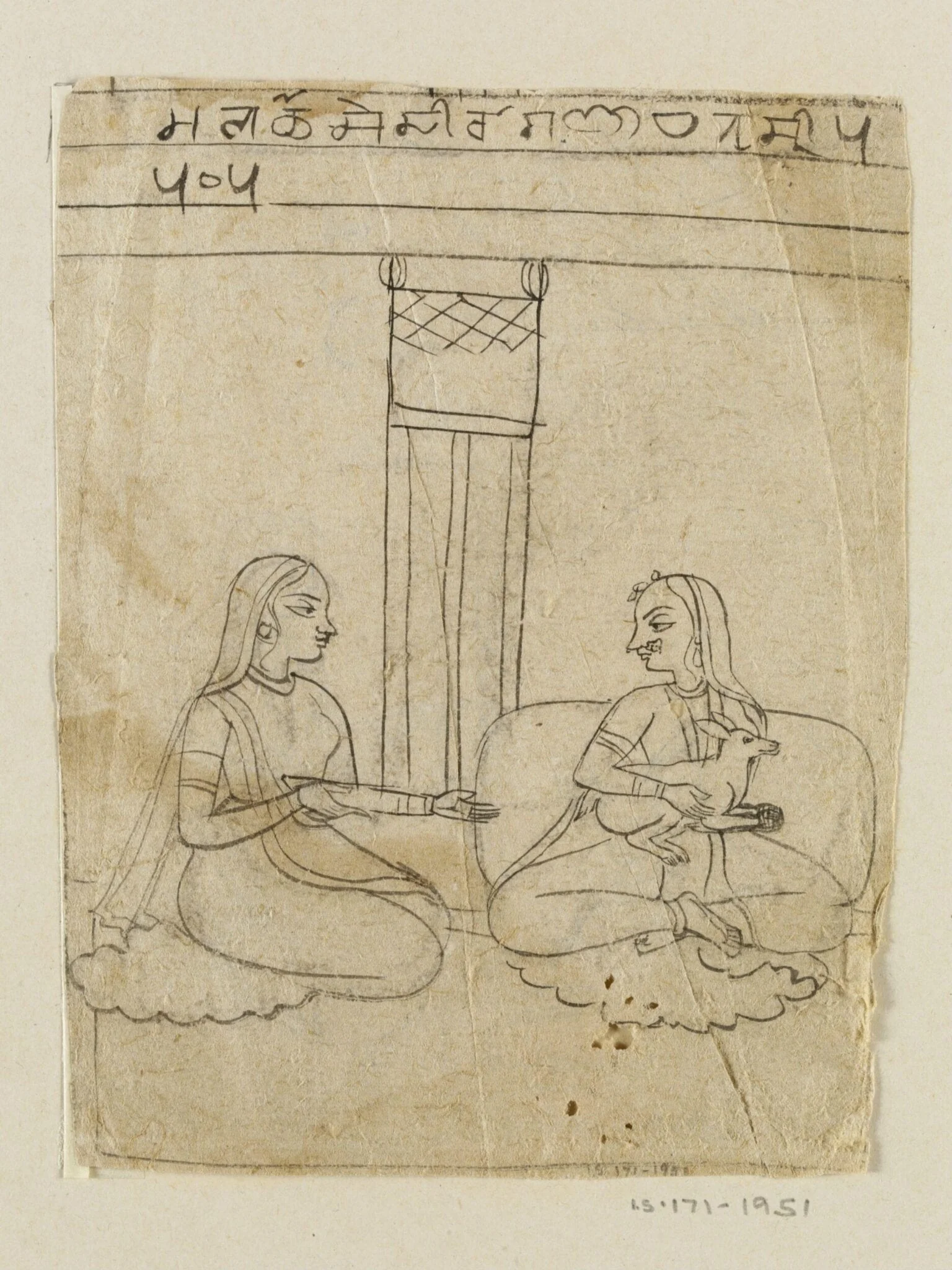 Dhanasri Ragini, by Unknown, paint, 1720