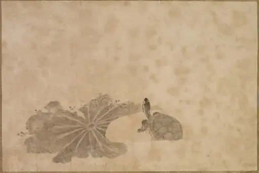 Turtle in a Lotus Pond