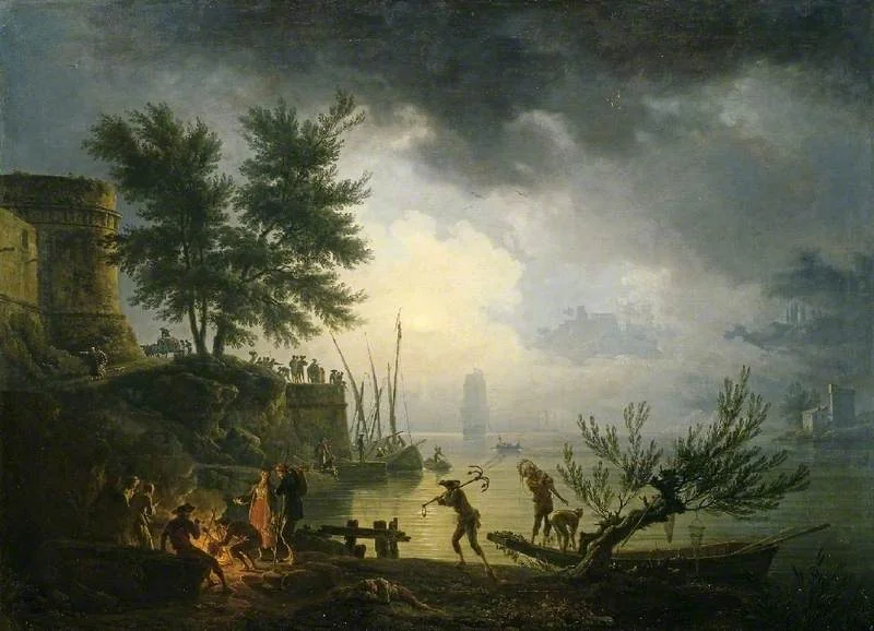 Sunrise, by Claude-Joseph Vernet, oil, 1760