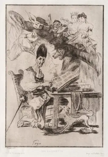 Don Quichote, after Goya