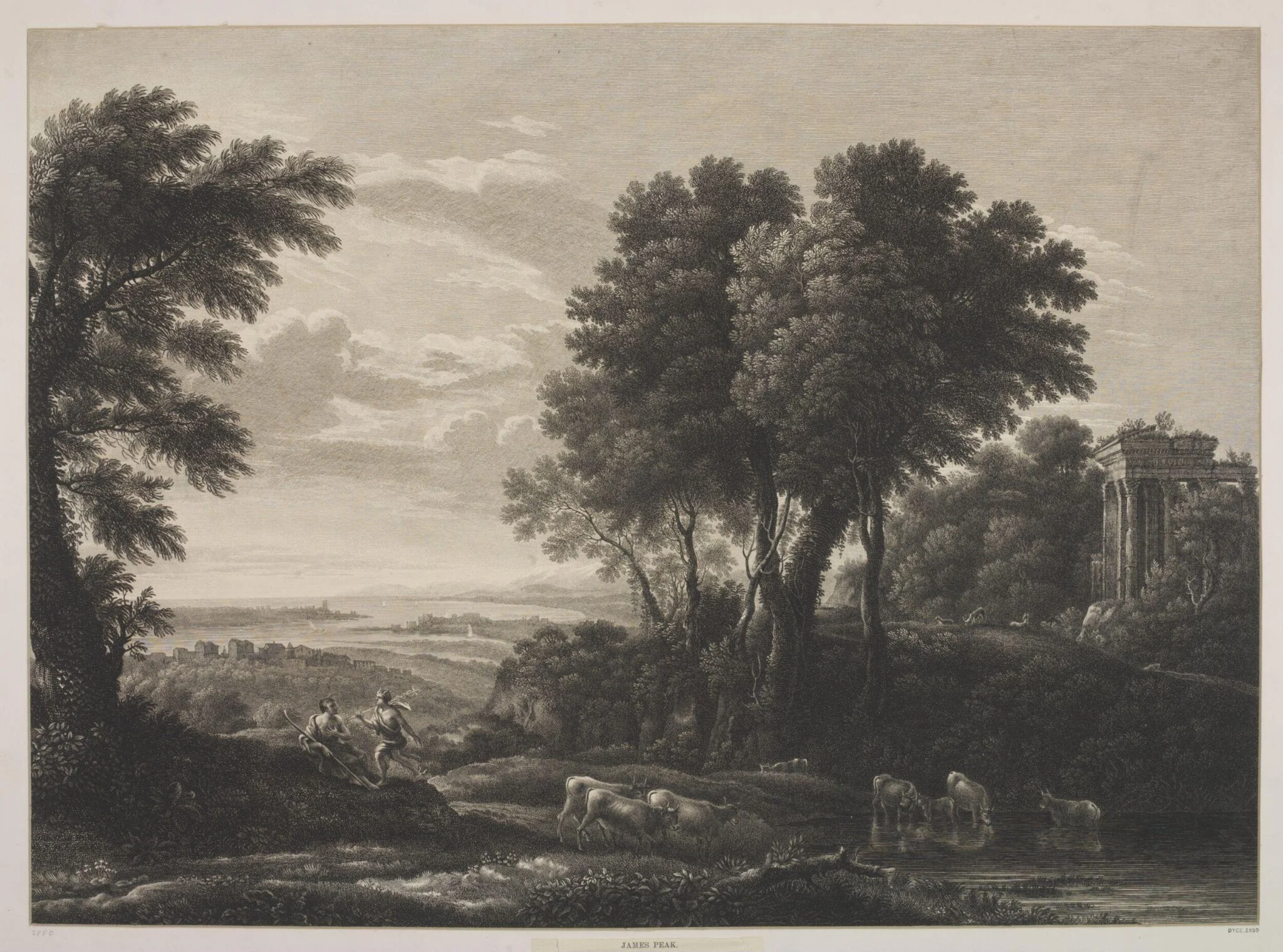 Mercury and Argus, by James Peak, 1750