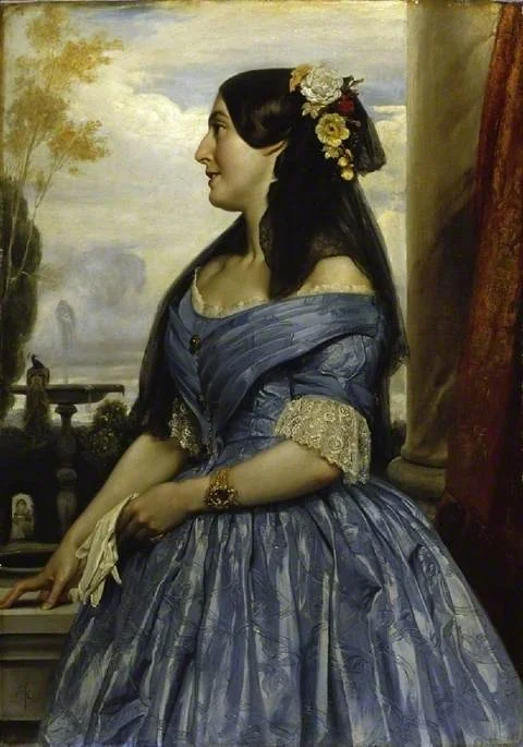 Miss Laing, by Frederic Leighton, oil, 1853