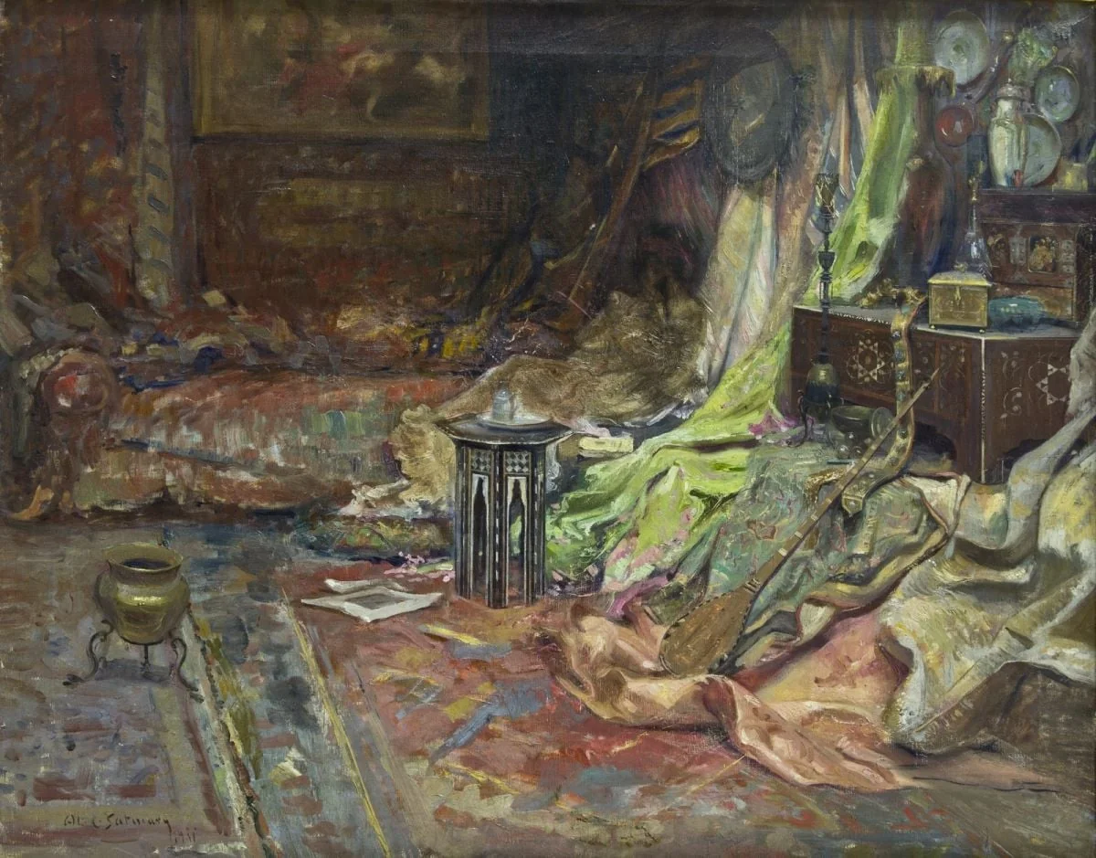 Interior oriental, by Alexandru Carol Satmary, 1911