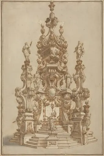 Magnificent Catafalque for a Deceased Noble