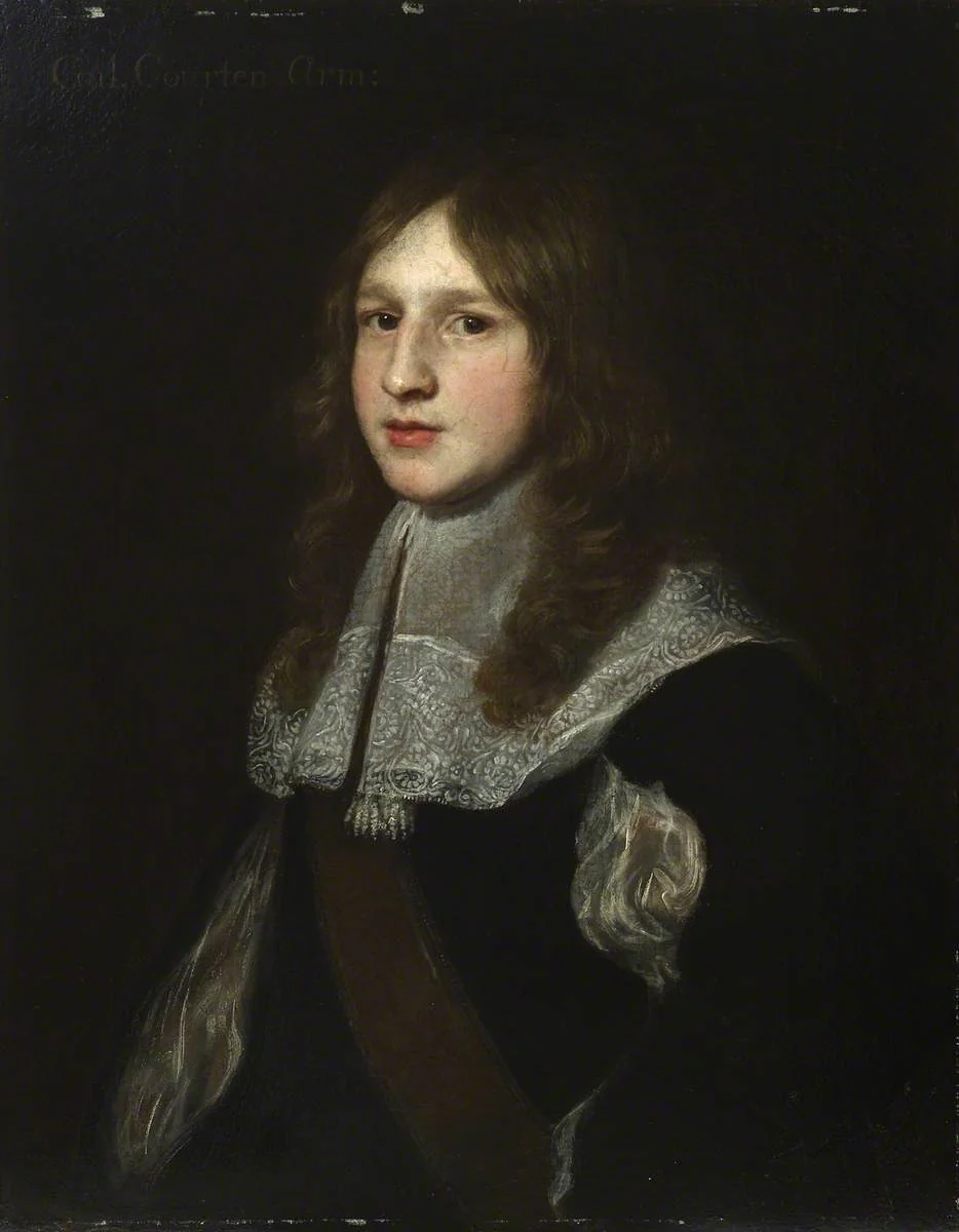 William Courten (alias Charleton, 1642–1702), When Young, by Unknown, oil, 1655