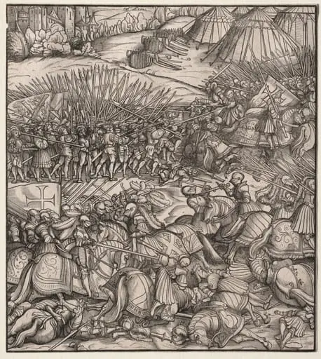 How the French King made war on the King of Feuereisen in his realm and how the King of Feuereisen died in the battle