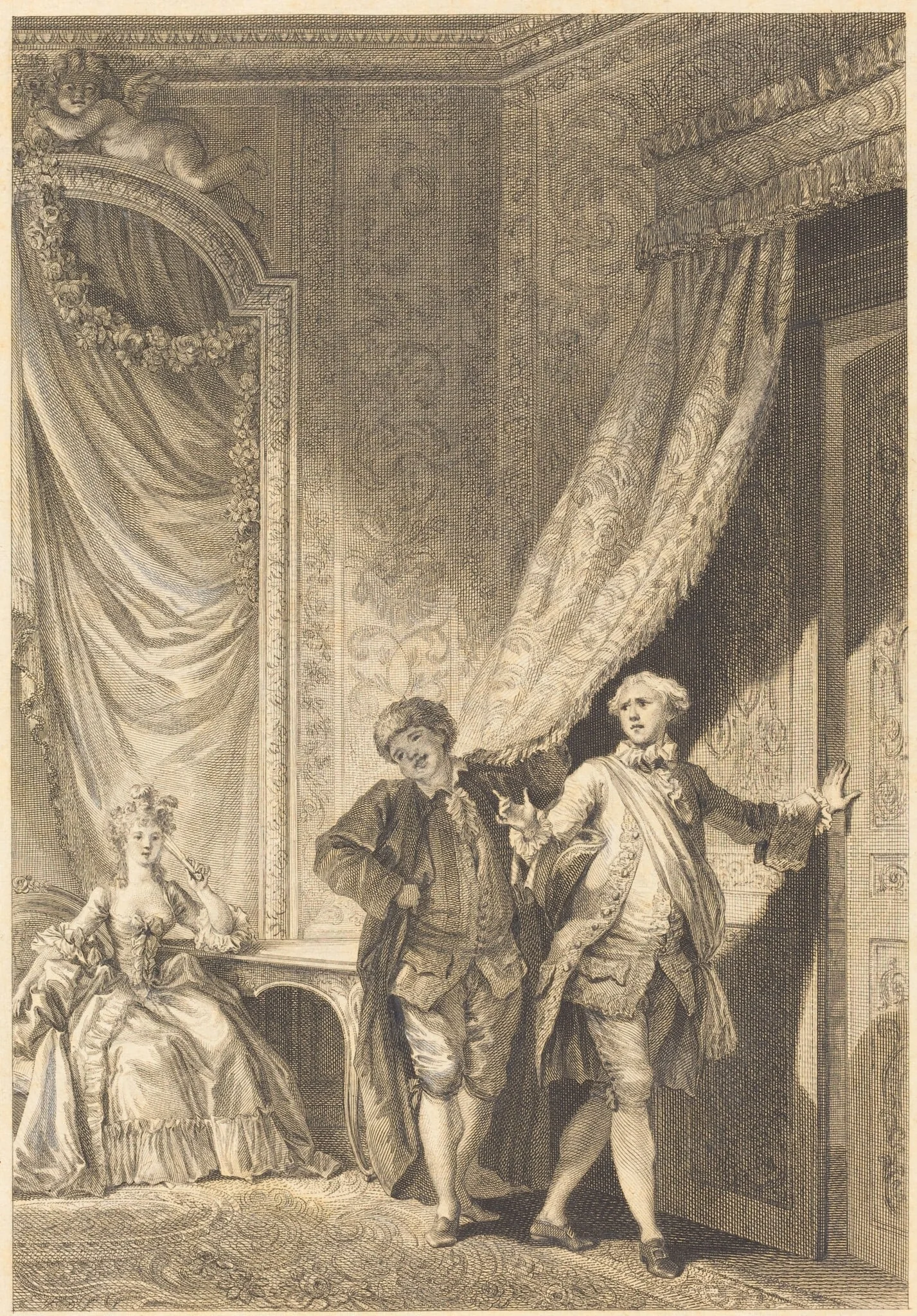 Le magnifique, by Jean-Baptiste Tilliard, graphite, 1776