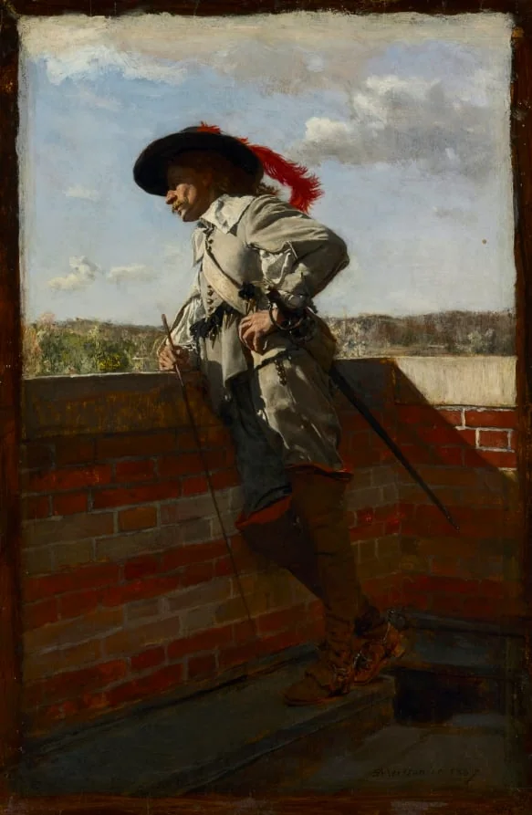 On a Terrace, by Jean Louis Ernest Meissonier, unspecified, 1867