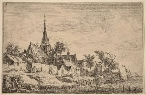 Village Steeple at the Seaside