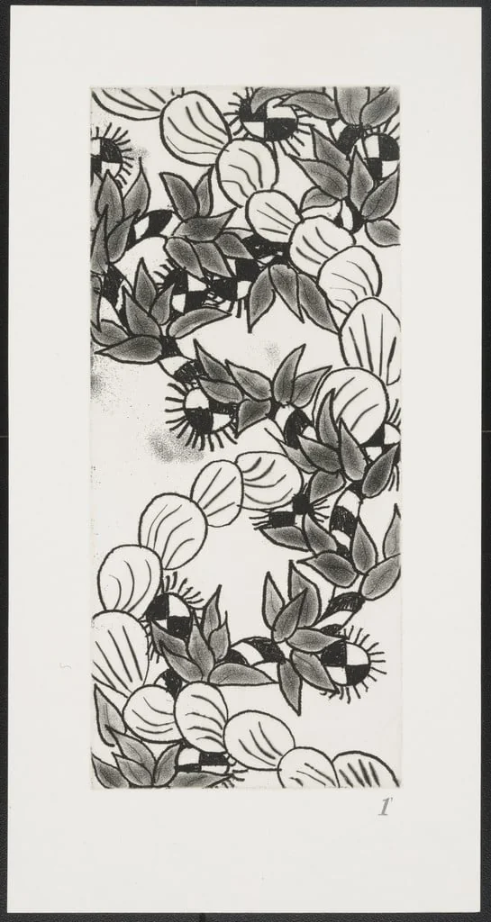 Untitled, by Robert Kushner, ink, 1980