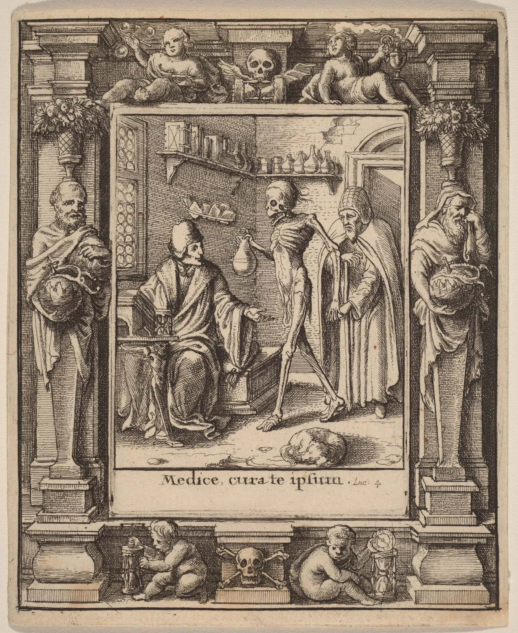 Doctor, by Wenceslaus Hollar, ink, 1651