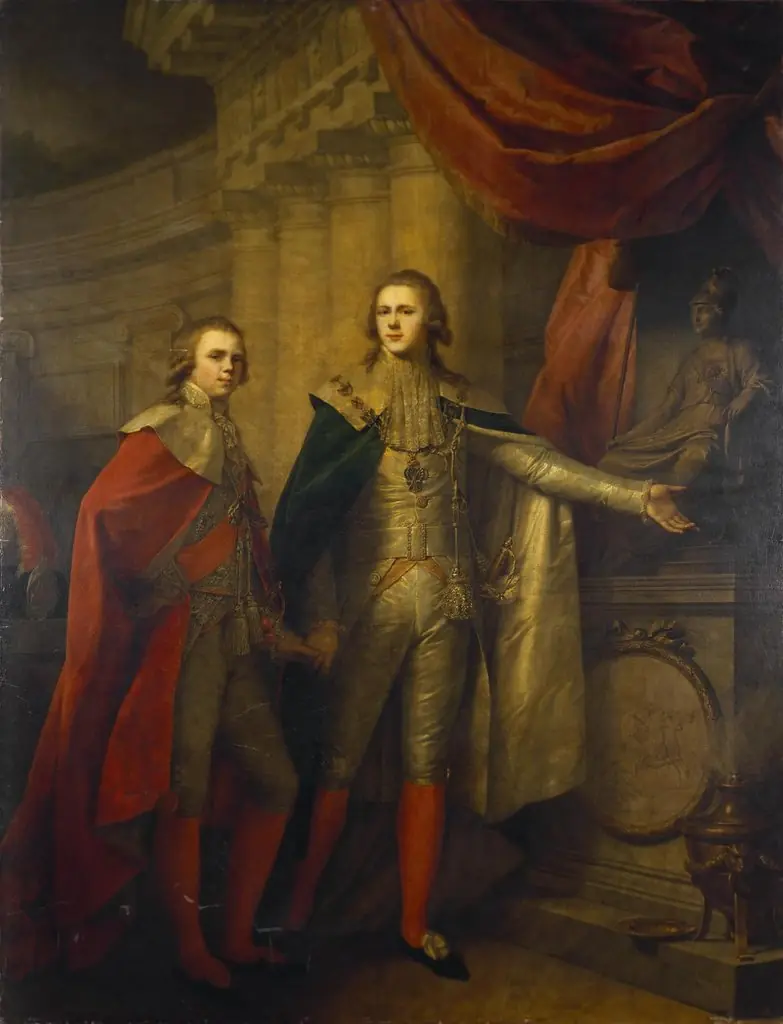 Portrait of Grand Dukes Alexander and Constantine