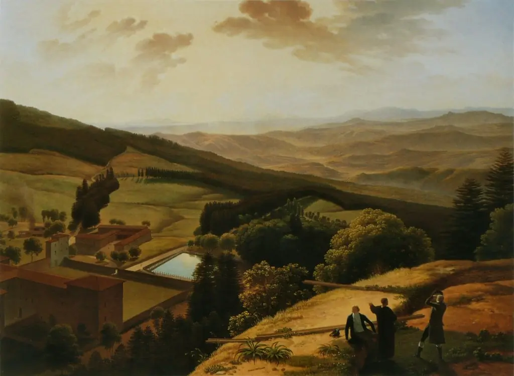 The Monastery of Vallombrosa and the Arno Valley Seen from Paradisino