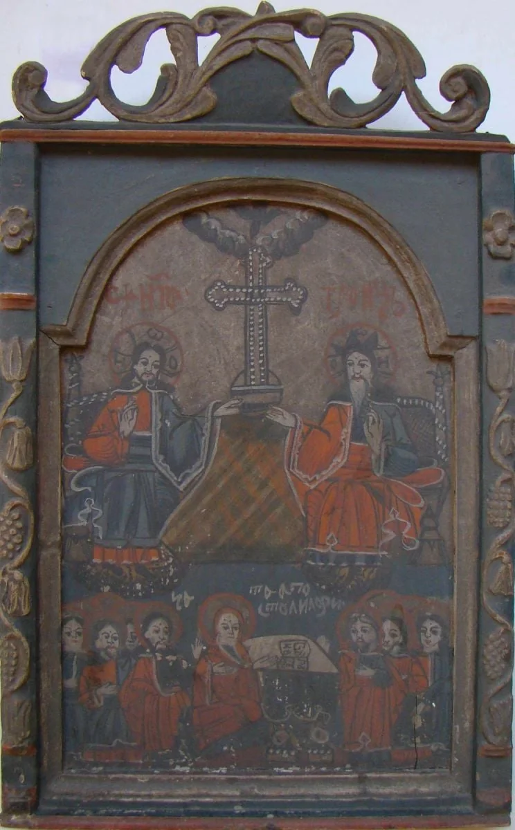 Sf. Treime și Ceata apostolilor, by Lică Zugravul, unspecified, 1798