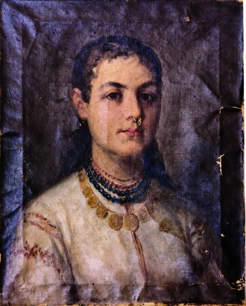 Fata cu salba, by Sava Henția, unspecified, 1894