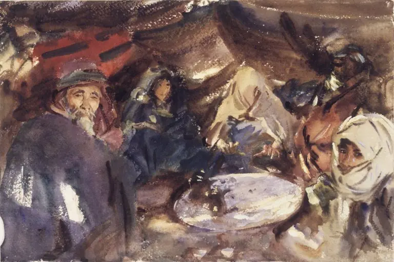 Arab Gypsies in a Tent