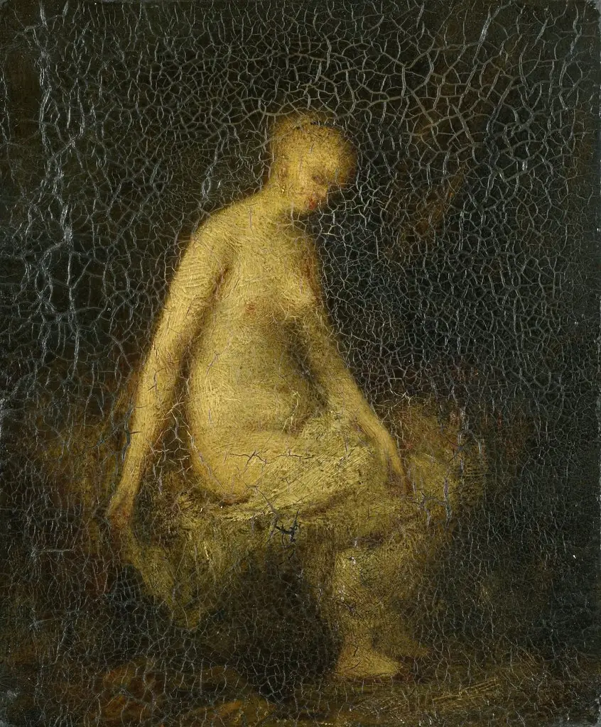 Badende vrouw