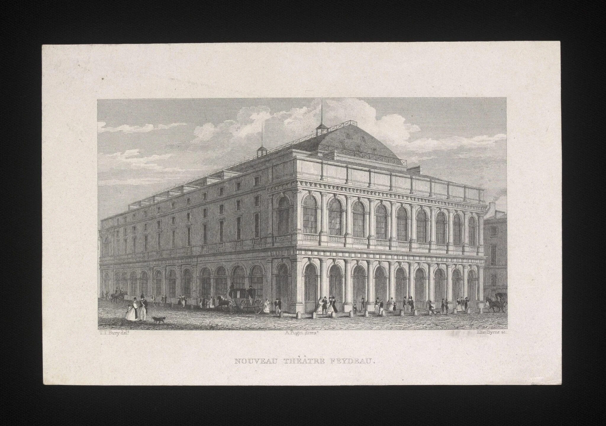 Nouveau Théatre Feydeau, by Unknown, 1750