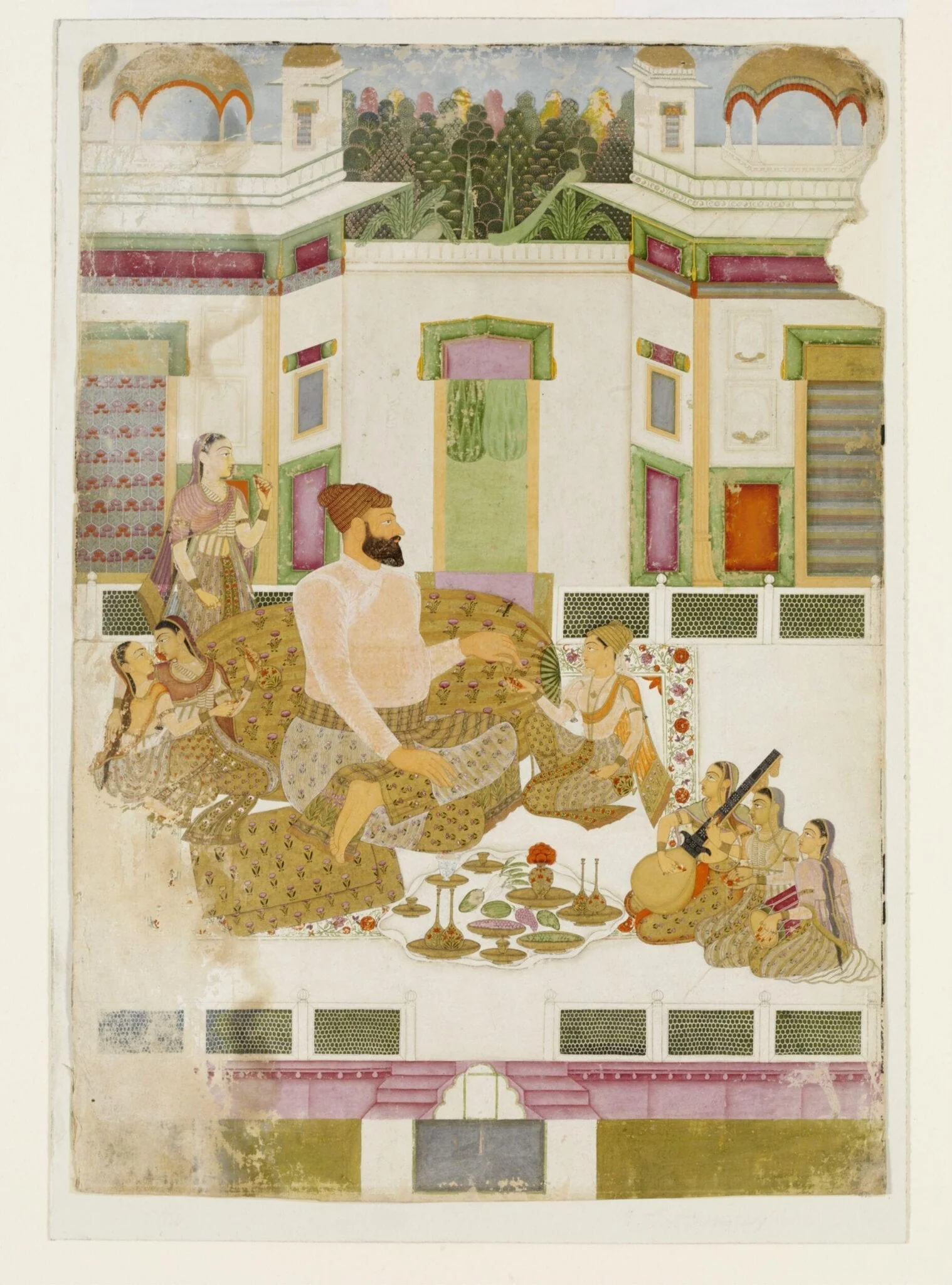 Abul Hasan Qutb Shah, by Unknown, paint, 1680