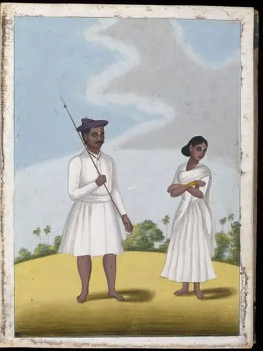 A palanquin-bearer and his wife