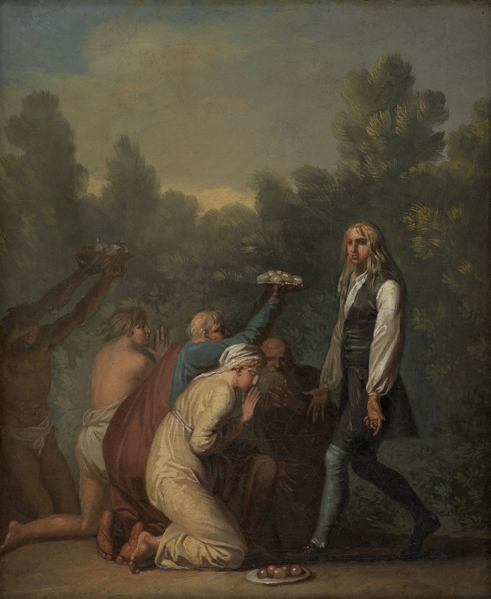 Niels Klim Receives the Homage of the Quamites., by Unknown, 1787