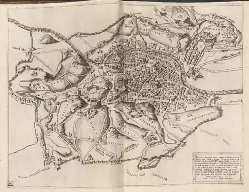 Topographical Map of Ancient Rome