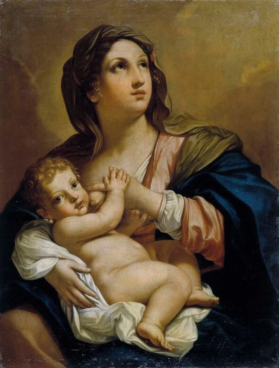 Neitsyt Maria ja Jeesus-lapsi, by Elisabetta Sirani, unspecified, 1665