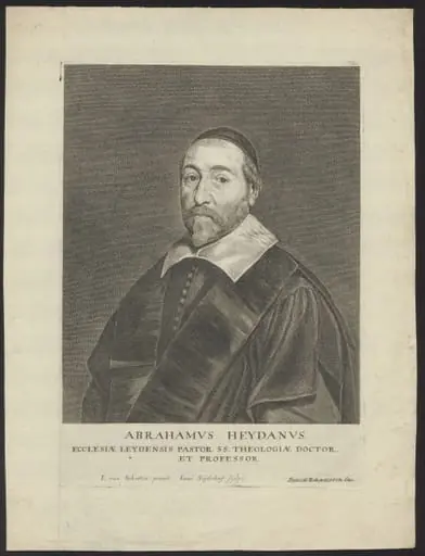 Portrait of Abrahamus Heydanus, pastor and professor of theology in Leiden