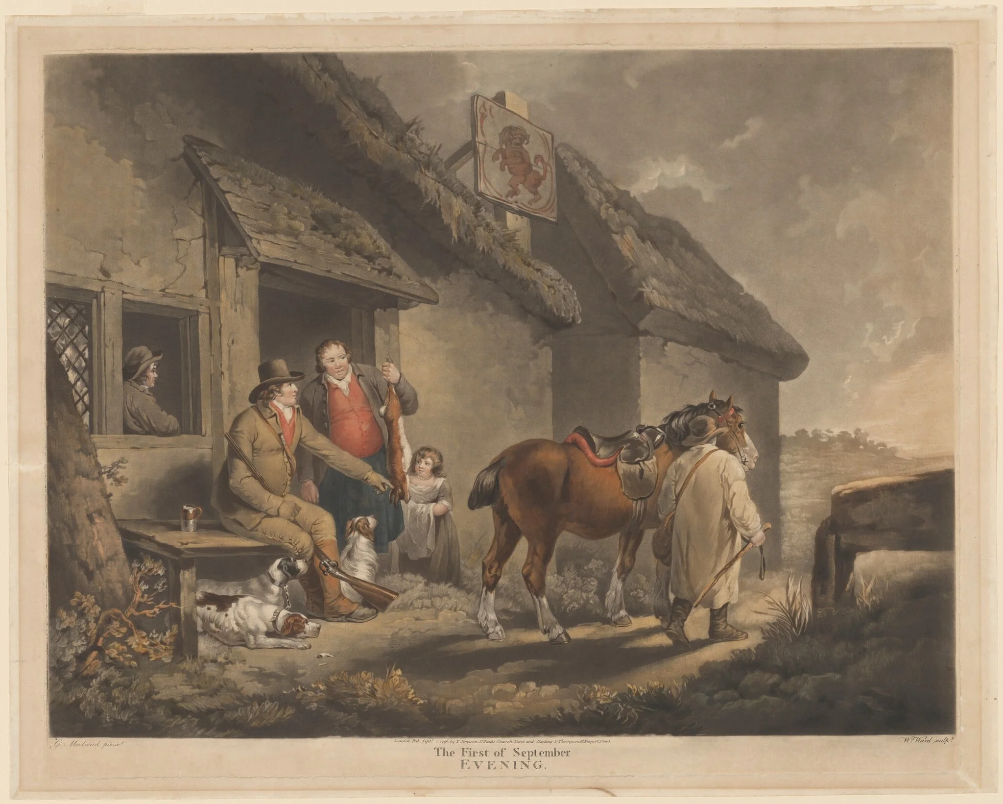 The First of September, Evening, by William Ward, ink, 1796