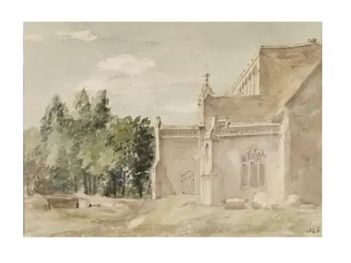 East Bergholt Church: view from the east