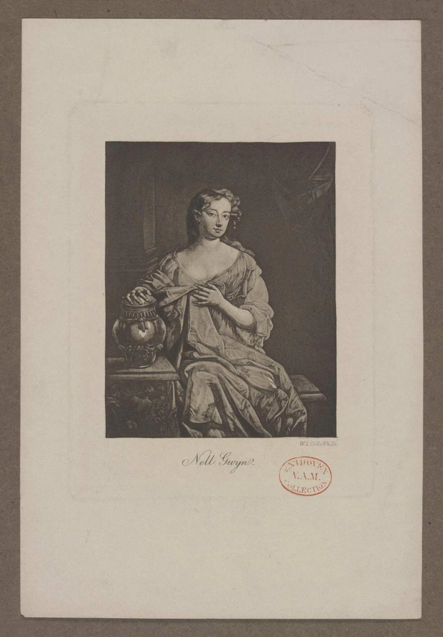 Nell Gwyn, by Walter Colls, 1850