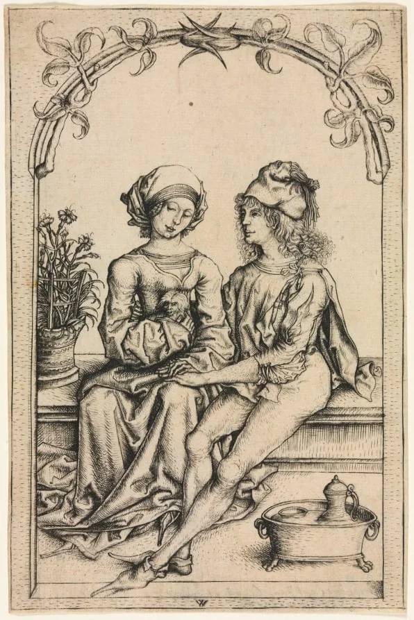 The Lovers, by Wenzel von Olmutz, 1490