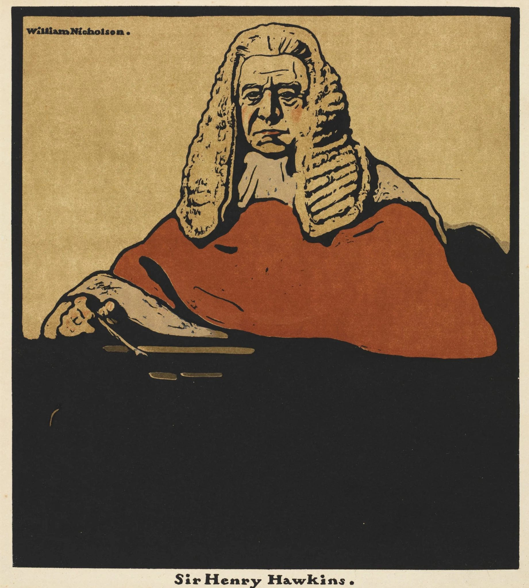 Twelve Portraits: Sir Henry Hawkins, by William Nicholson, 1898