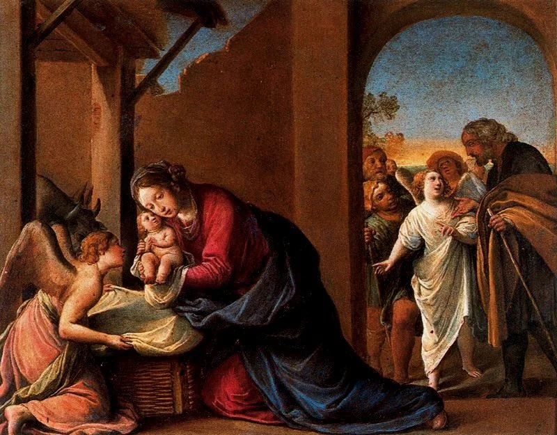 Nativity, by Alessandro Tiarini, unspecified, 1627
