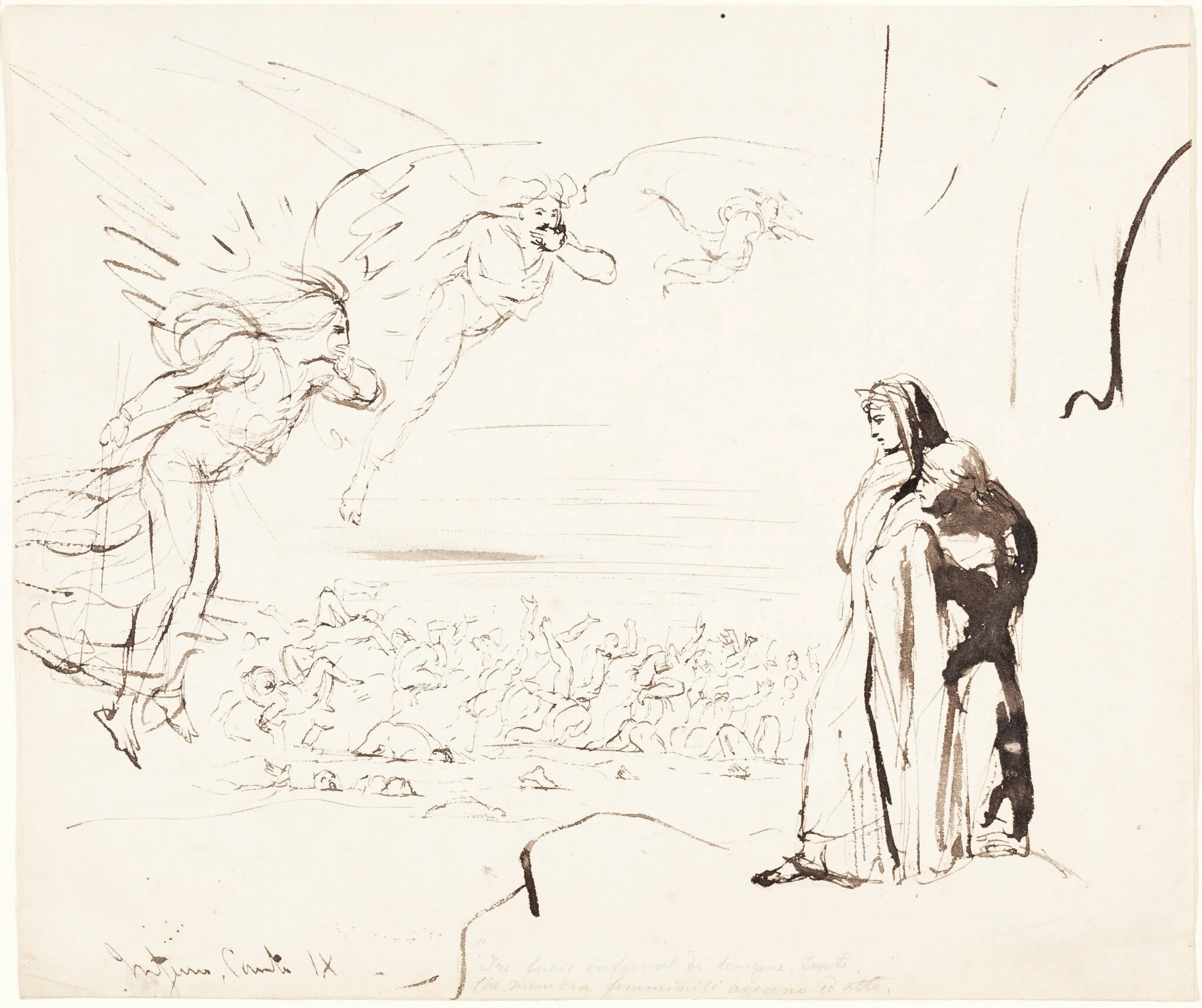 Scene from the Inferno (canto IX)