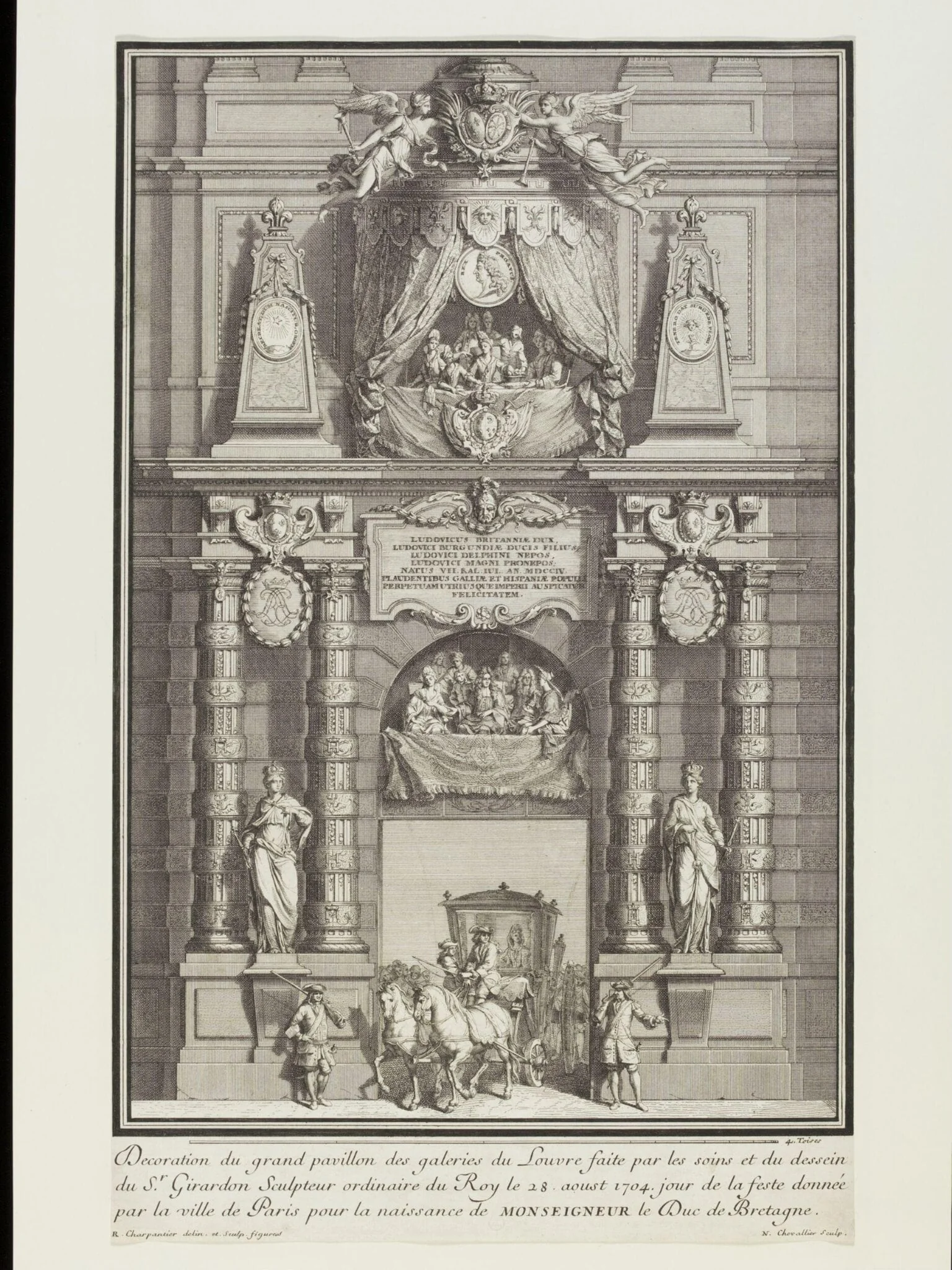 A Triumphal arch on the Louvre