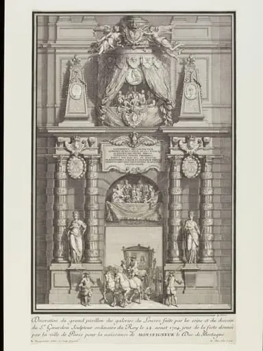 A Triumphal arch on the Louvre
