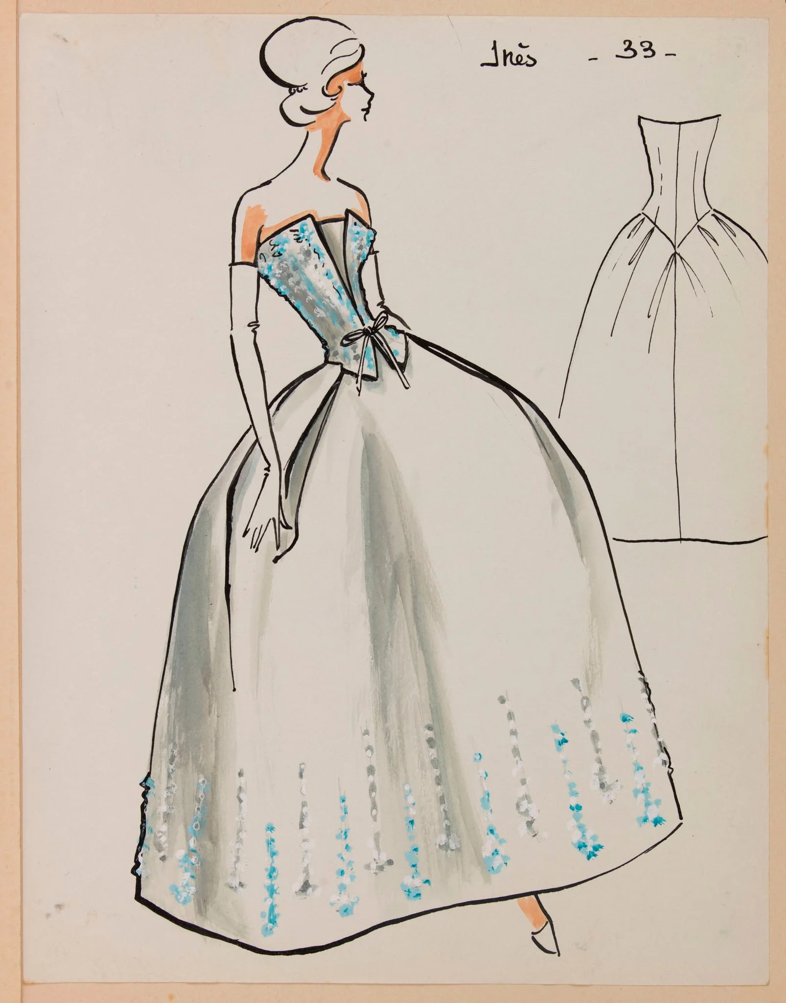 Inès, by Marie-Louise Carven, 1958