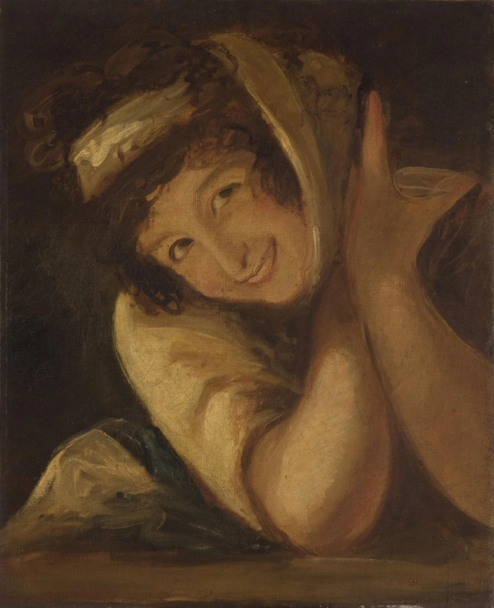 Portrait of Lady Hamilton as a Bacchante, by Unknown, oil
