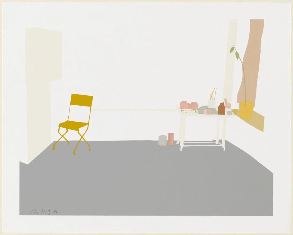 Untitled, by Alex Katz, ink, 1968