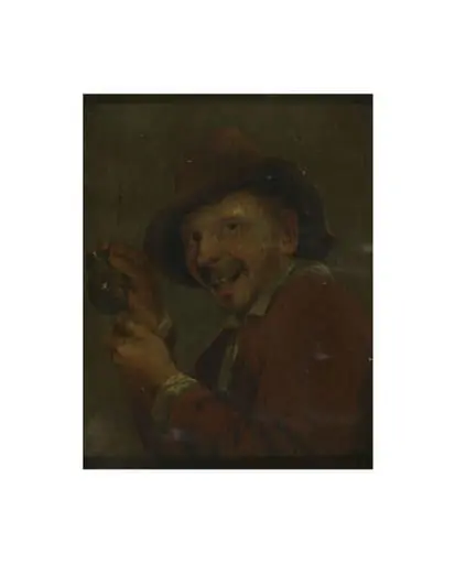 Peasant with a glass jug
