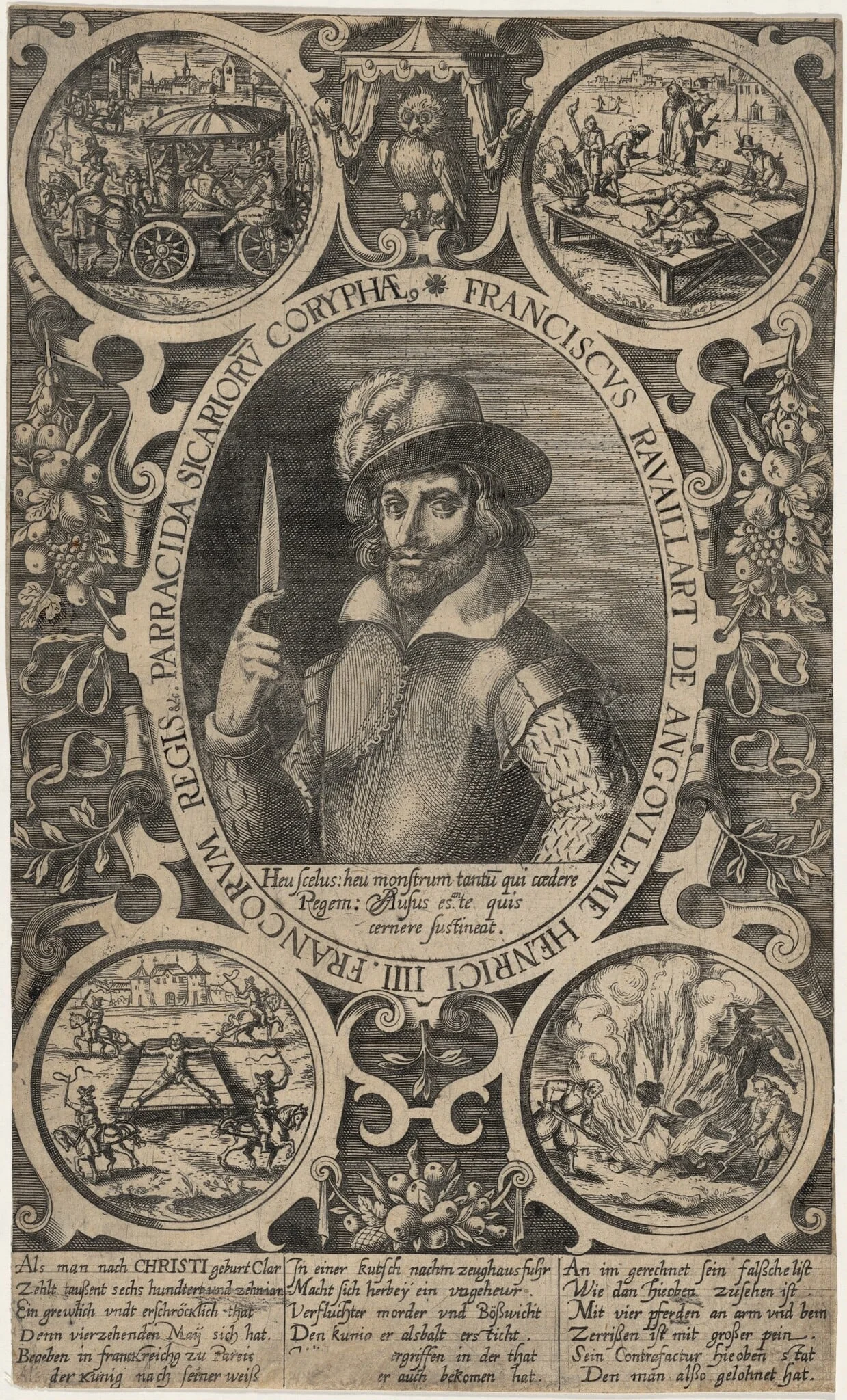 Francois Ravaillac, by Unknown 19th Century, ink, 1850