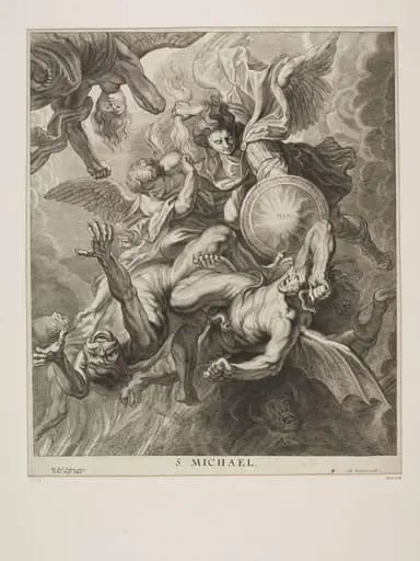 St. Michael overcoming the evil spirits