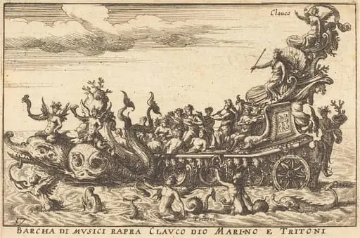 Barcha di musici rapra Clauco dio Marino e Tritoni