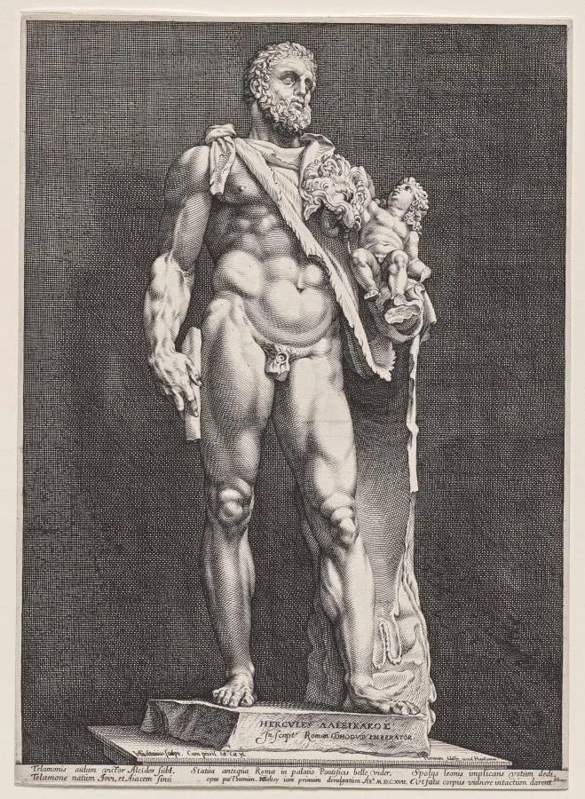 Hercules and Telephos, by Hendrik Goltzius, 1592
