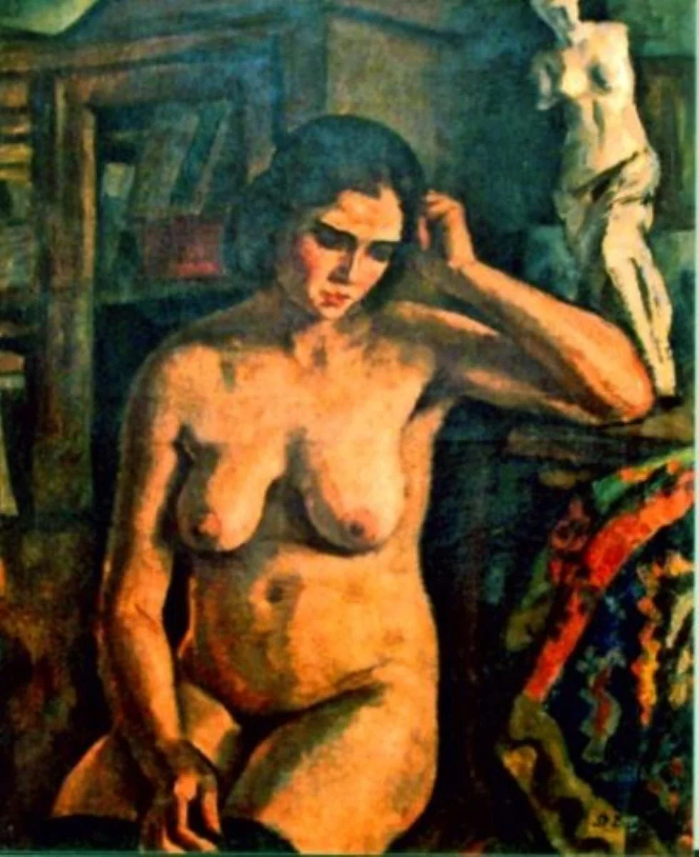 Studiu de nud, by Ștefan Dimitrescu, unspecified, 1919