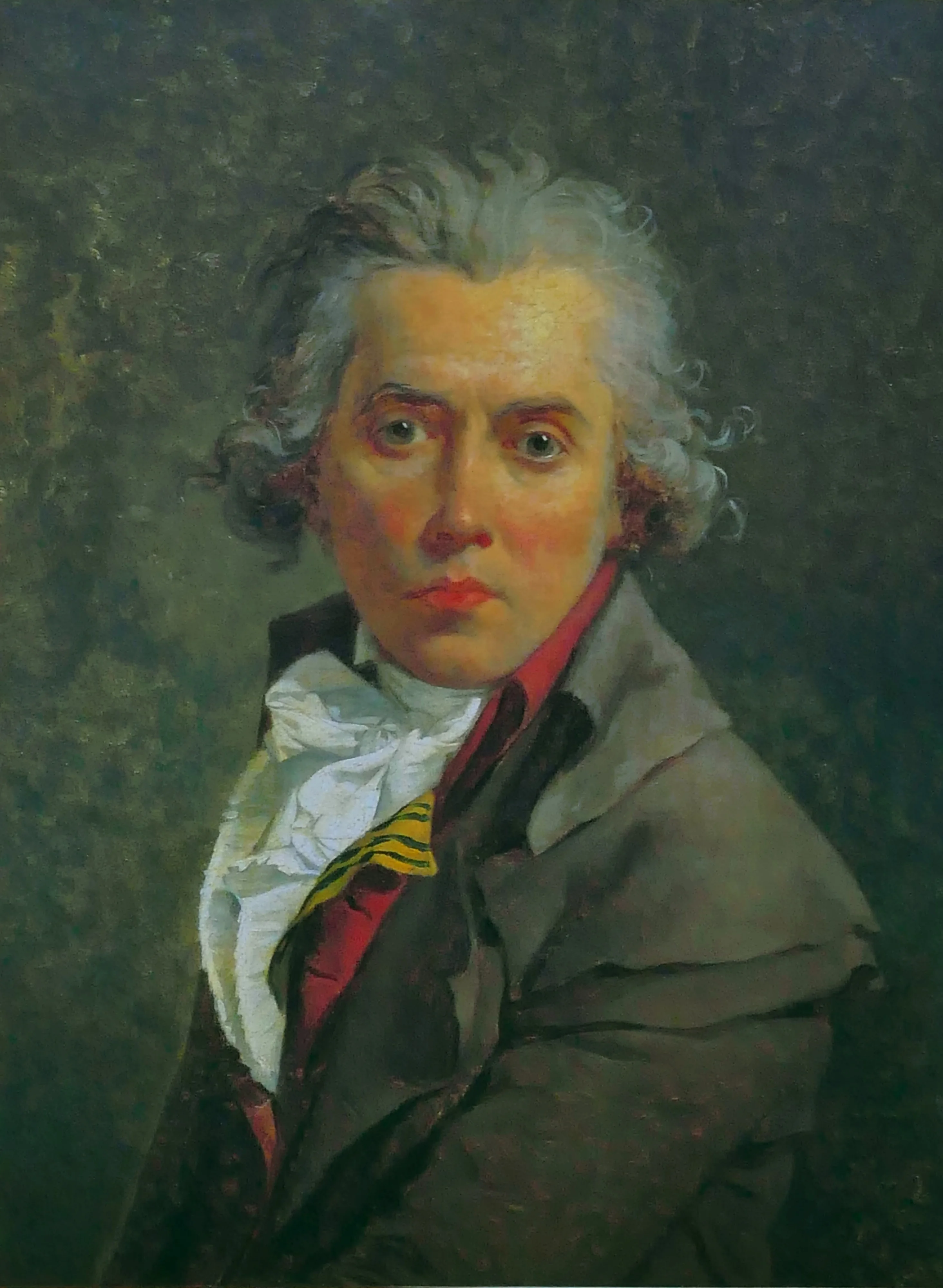 Self-portrait with three collars