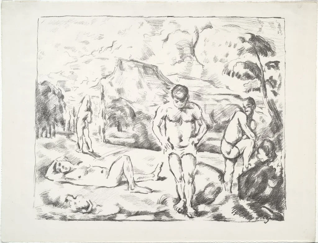 Untitled, by Paul Cezanne, ink, 1899